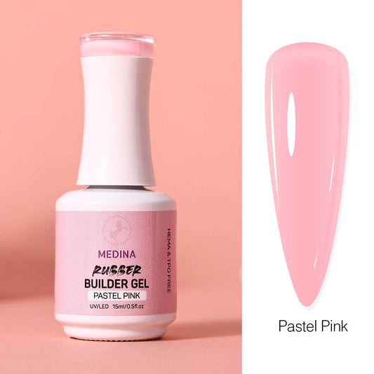 Medina- Rubber Builder Gel Light Pastel Pink 15ml Medina