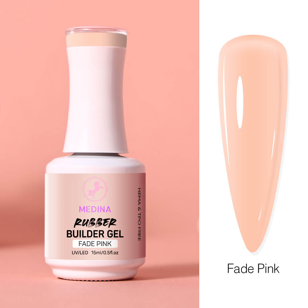 Medina- Rubber Builder Gel Fade Pink 15ml Medina