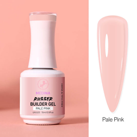 Medina- Rubber Builder Gel Pale Pink 15ml Medina