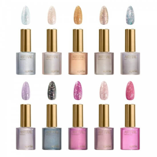 Aprés Astral Collection Flash Glitter 10pc Set Apres