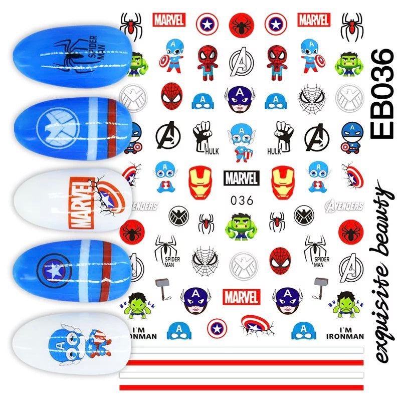 Nail Sticker Ironman 036 Premier Nail Supply