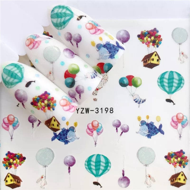 Nail Sticker Balloon - YZW3198 Premier Nail Supply