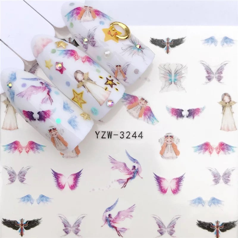 Nail Sticker Angel Wings YZW3244 Premier Nail Supply