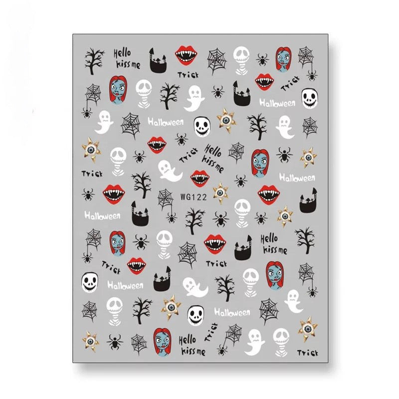 Nail Sticker Halloween & Trist WG122 Premier Nail Supply