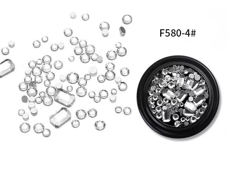 Triangle Rhinestones Mix - F580-4 Premier Nail Supply