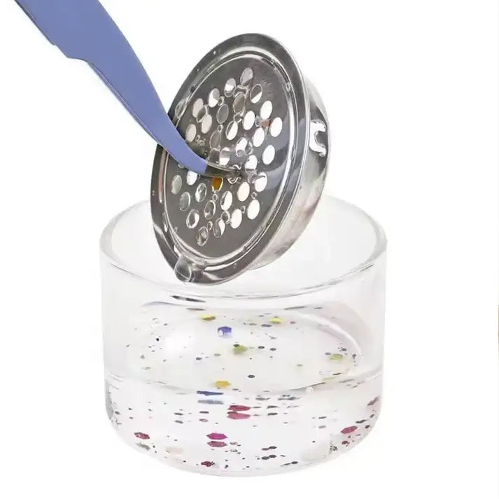 Dappen Dish with Metal Strainer Wood Lip Beyond Beauty Page