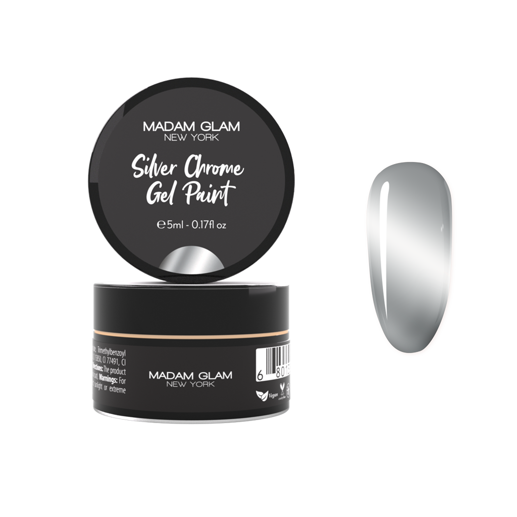 Silver Chrome Gel Paint Madam Glam