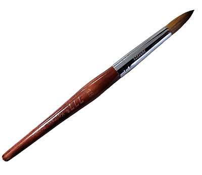 777 Kolinsky - Acrylic Nail Brush Red Wood Size 18 Kolinsky