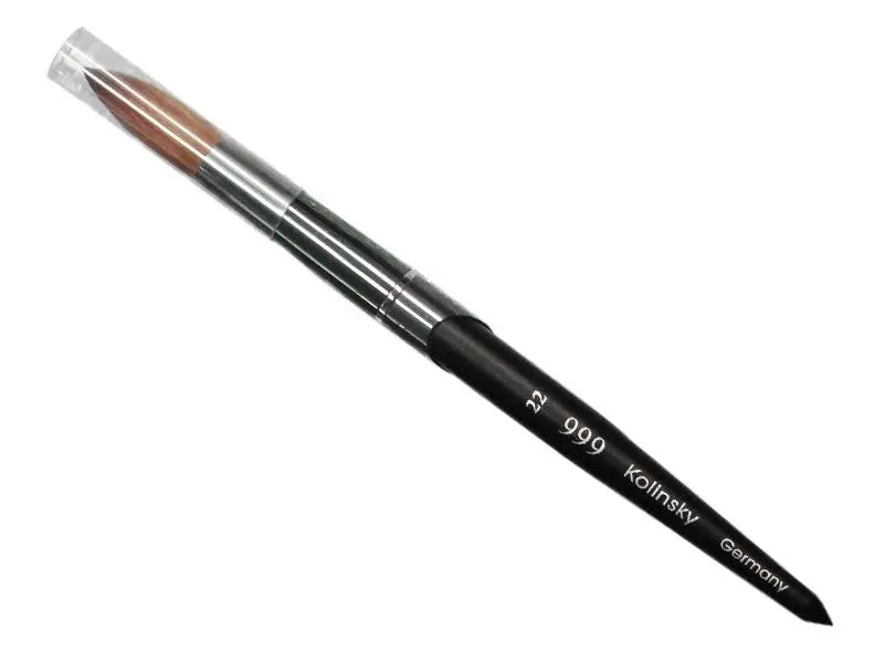 999 Kolinsky - Acrylic Nail Brush Black Titanium Size 22 Kolinsky