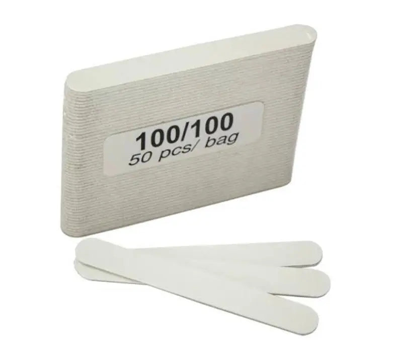 Disposable Nail Files 4" Grit 100/100 ( 50pcs/pk ) Beyond Beauty Page