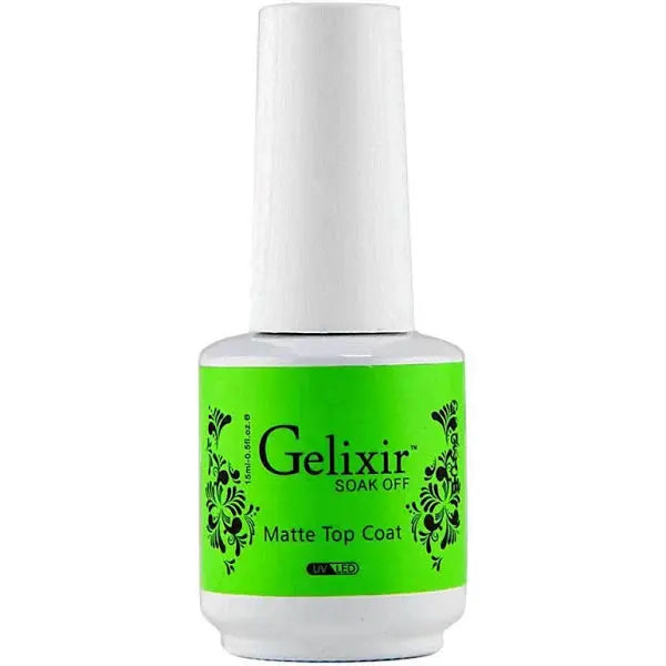 Gelixir Soak Off Matte Topcoat Gelixir