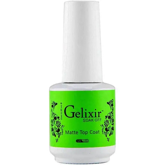 Gelixir Soak Off Matte Topcoat Gelixir