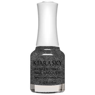 Kiara Sky All in one Nail Lacquer - Little Black Dress 0.5 oz - #N5086 Kiara Sky