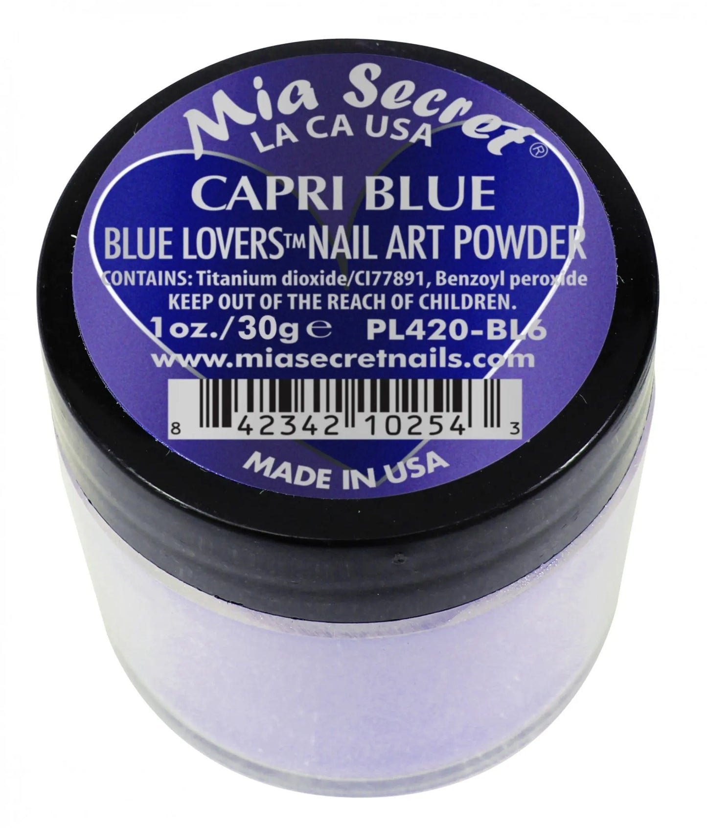Mia Secret - Capri Blue Blue Lovers Acrylic Powder 1 oz - #PL420-BL6 Mia Sercret