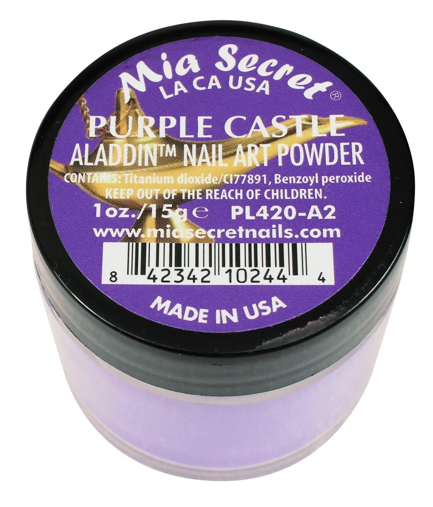 Mia Secret - Purple Castle Aladdin Acrylic Powder 1 oz - #PL420-A2 Mia Secret