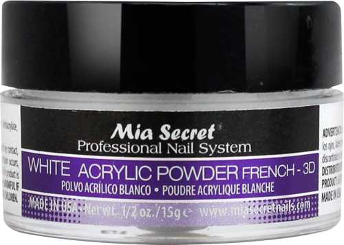 Mia Secret - White Acrylic Acrylic Powder 2 oz - #PL430-W Mia Secret