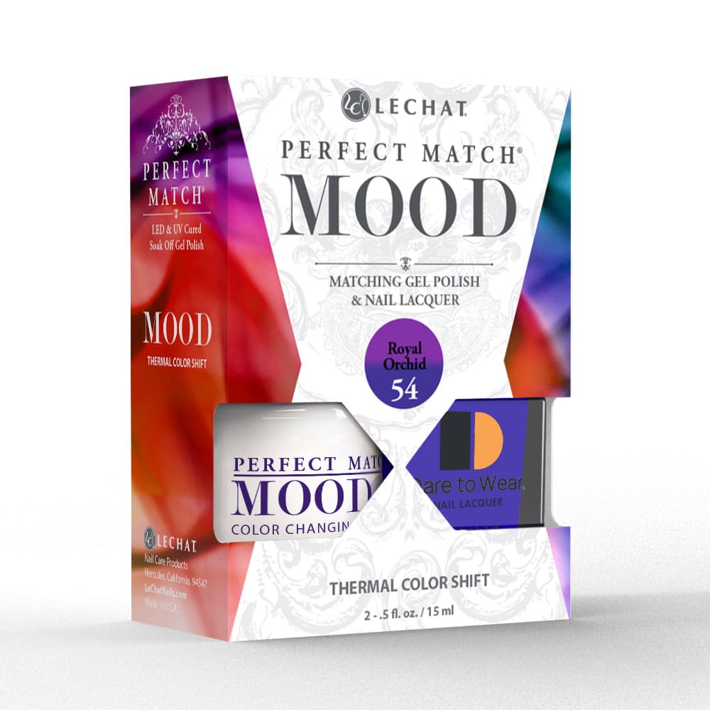 Lechat Perfect Match Mood Color Changing Gel Polish - Royal Orchid 0.5 oz - #PMMDS54 Lechat