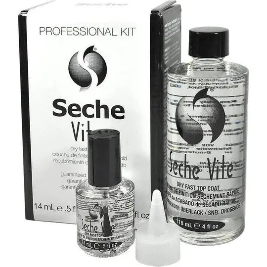 Seche Vite Dry Fast Topcoat Clear Refill 4 oz (Black) Seche ViTe