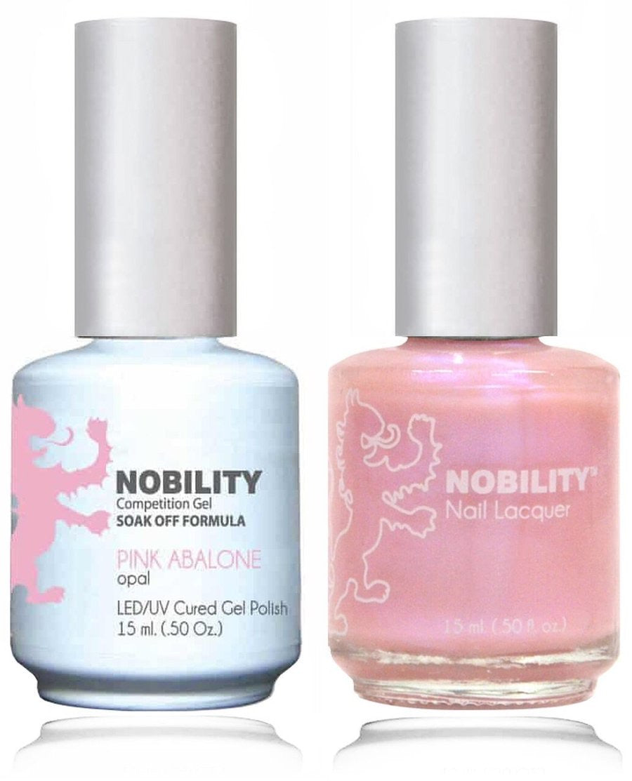 Lechat Nobility Gel Polish & Nail Lacquer - Pink Abalone 0.5 oz - #NBCS030 Nobility