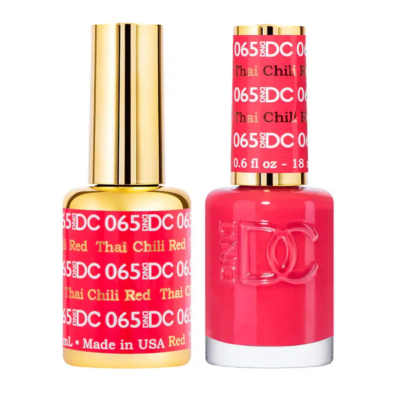 DND DC Gel Nail Polish -  Thai Chilli Red #065 DND