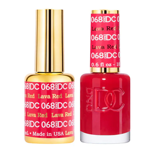 DND DC Gel Nail Polish -  Lava Red #068 DND