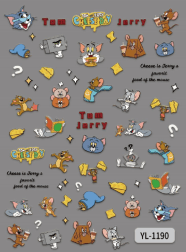 Nail Sticker Tom and Jerry #YL1190 Premier Nail Supply