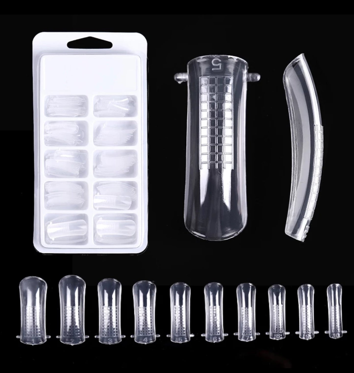 Polygel Nail Tips Clear - #CN25 Premier Nail Supply