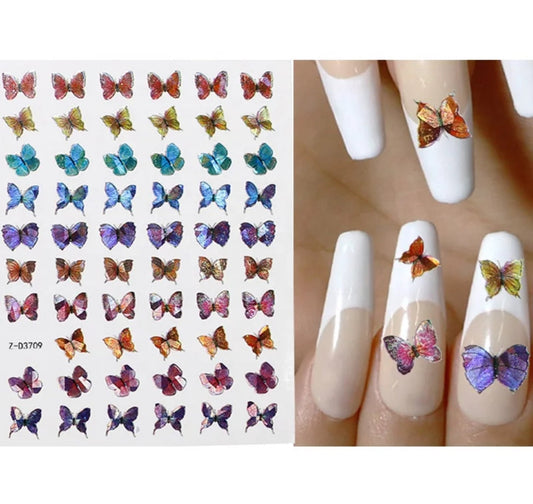 Nail Sticker Holographic Butterfly Z-D3709 Premier Nail Supply