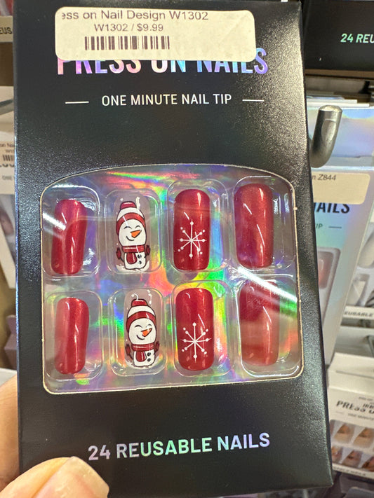 Press on Nail Design W1302 Beyond Beauty Page
