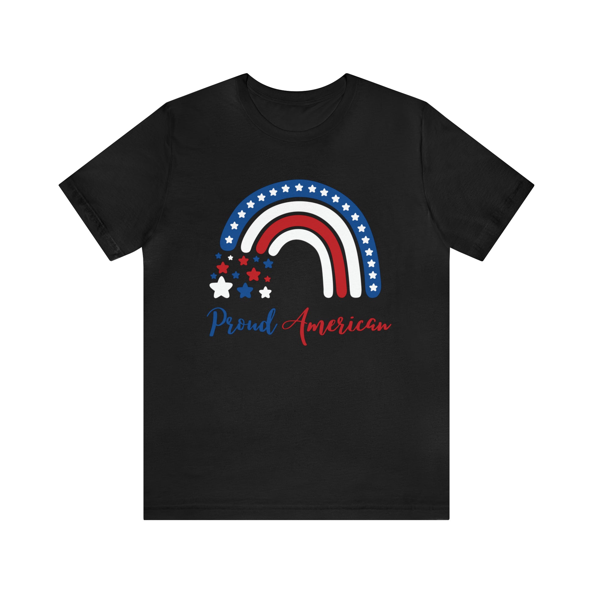 Proud American T shirt, July 4 shirt, USA Rainbow shirt, Fourth Of July Shirt, Independence Day Shirts Printify