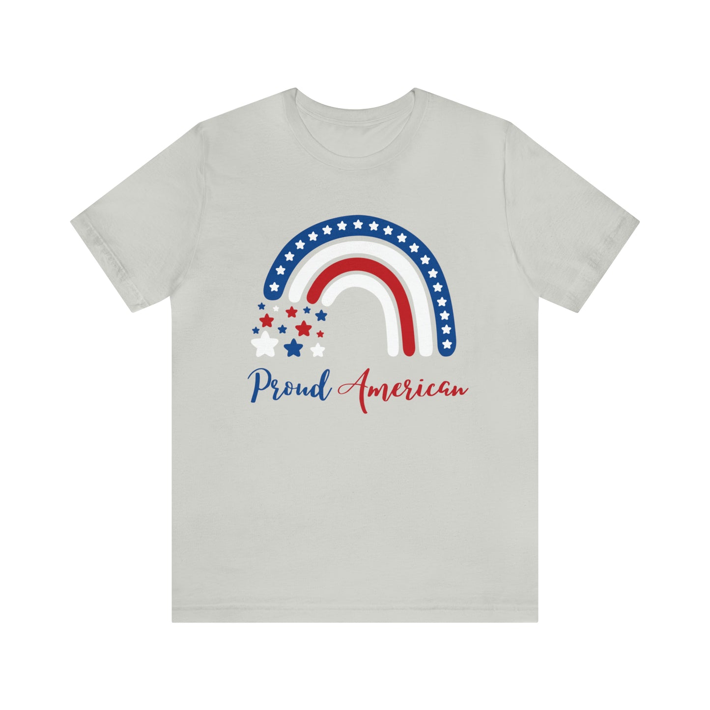 Proud American T shirt, July 4 shirt, USA Rainbow shirt, Fourth Of July Shirt, Independence Day Shirts Printify