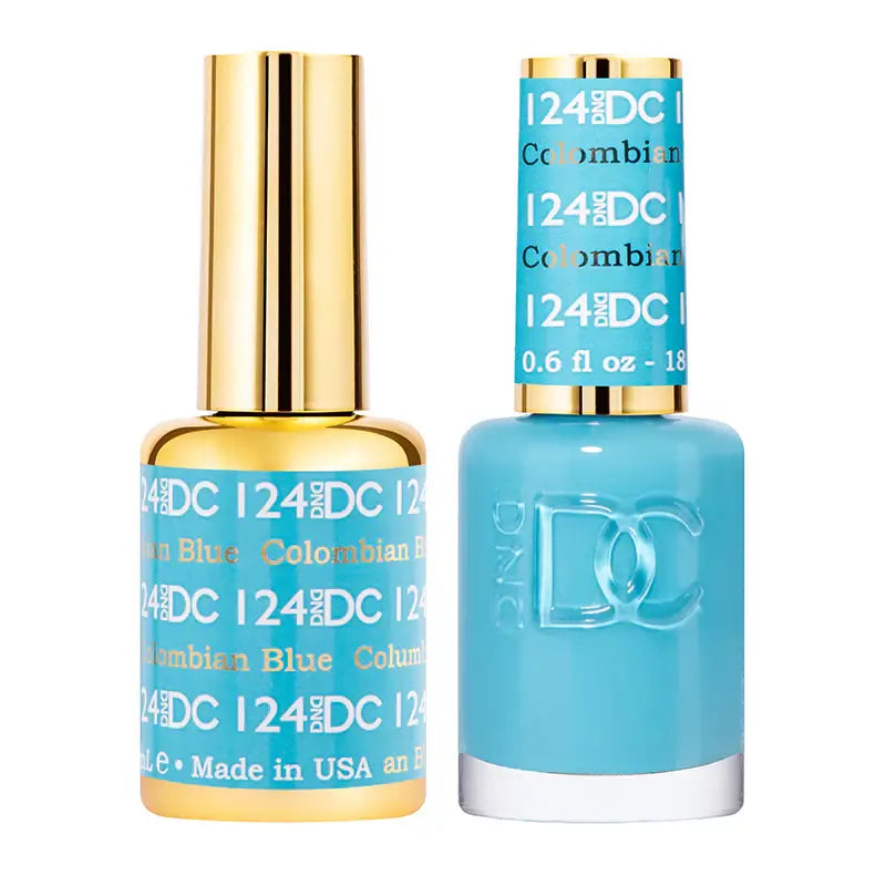 DND DC Gel Nail Polish -  Columbian Blue #124 DND