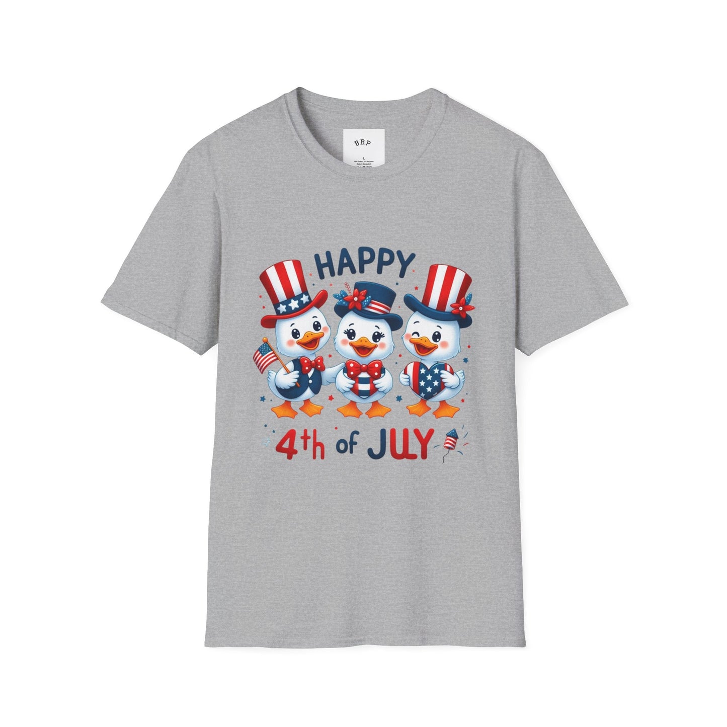 4th of July Duck Trio T-Shirt Printify