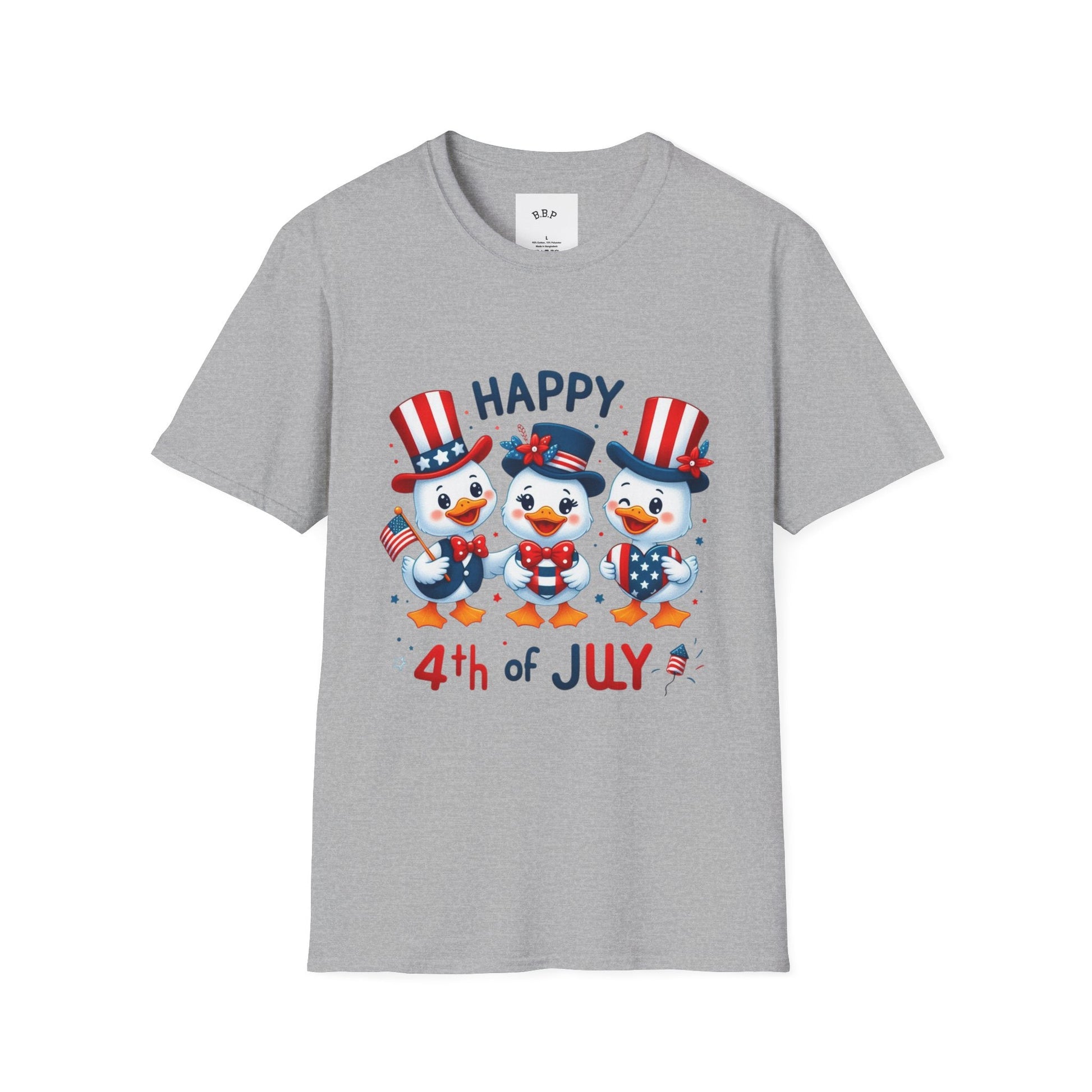 4th of July Duck Trio T-Shirt Printify