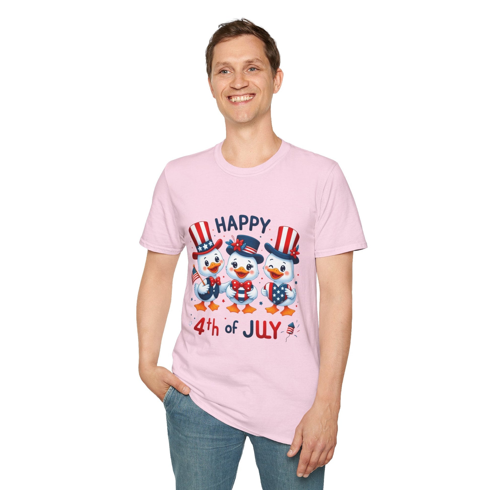 4th of July Duck Trio T-Shirt Printify