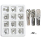 Nail Charm Gold and Silver 12pcs/set Premier Nail Supply