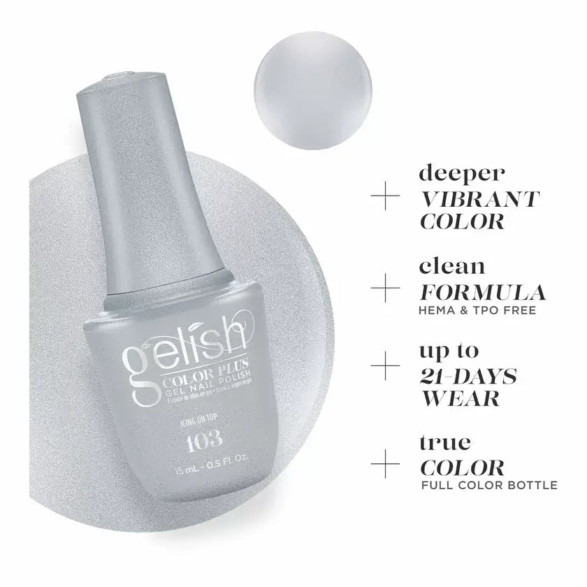 Gelish Color Plus Gelcolor - 103 Icing On Top 0.5 oz - #1510103 Gelish
