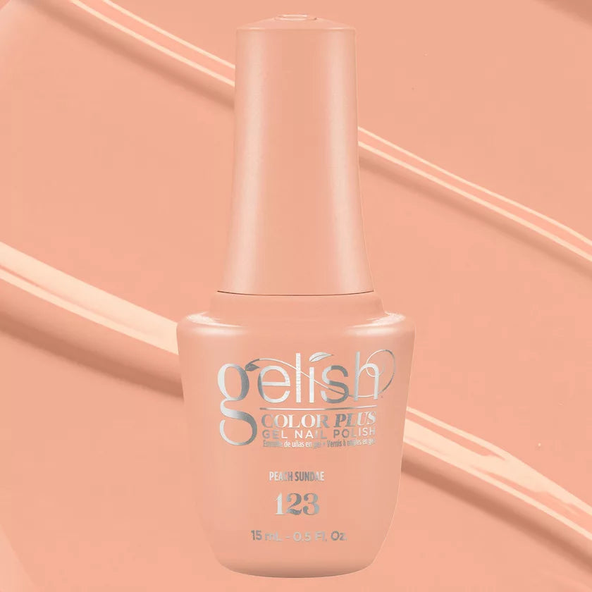 Gelish Color Plus Gelcolor - 123 Peach Sundae 0.5 oz - #1510123 Gelish