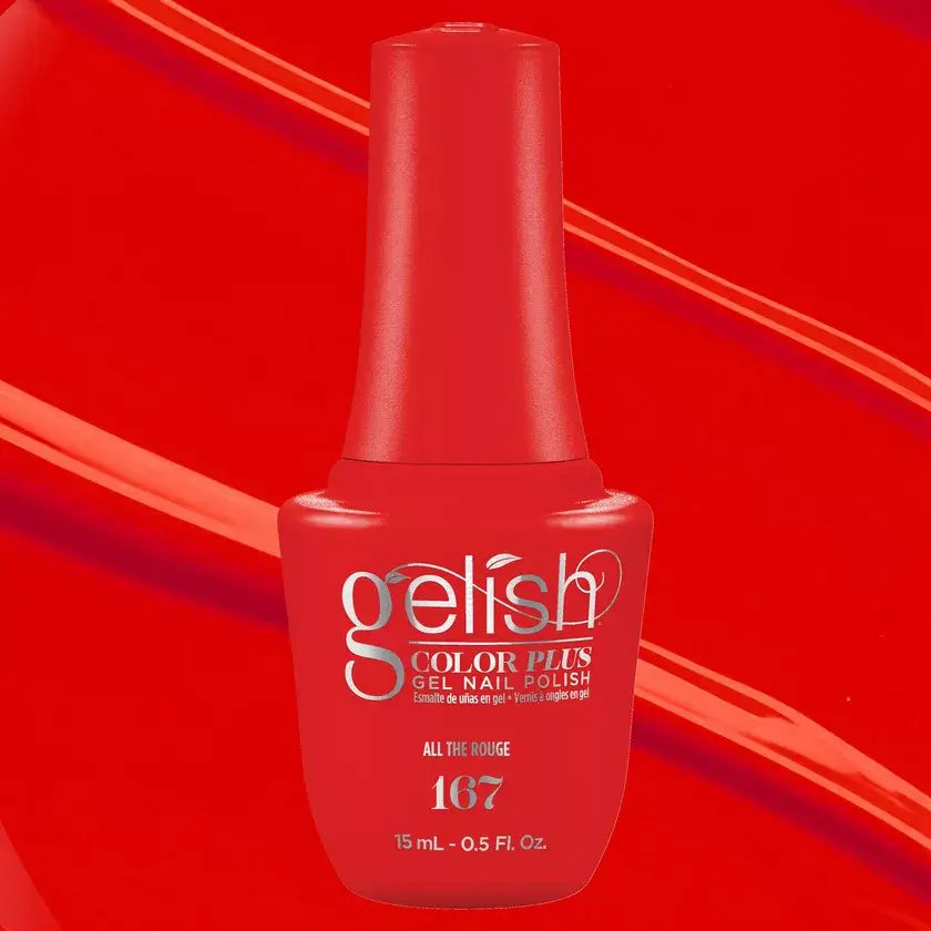 Gelish Color Plus Gelcolor - 167 All The Rouge 0.5 oz - #1510167 Gelish