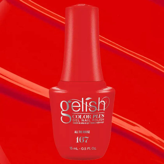 Gelish Color Plus Gelcolor - 167 All The Rouge 0.5 oz - #1510167 Gelish