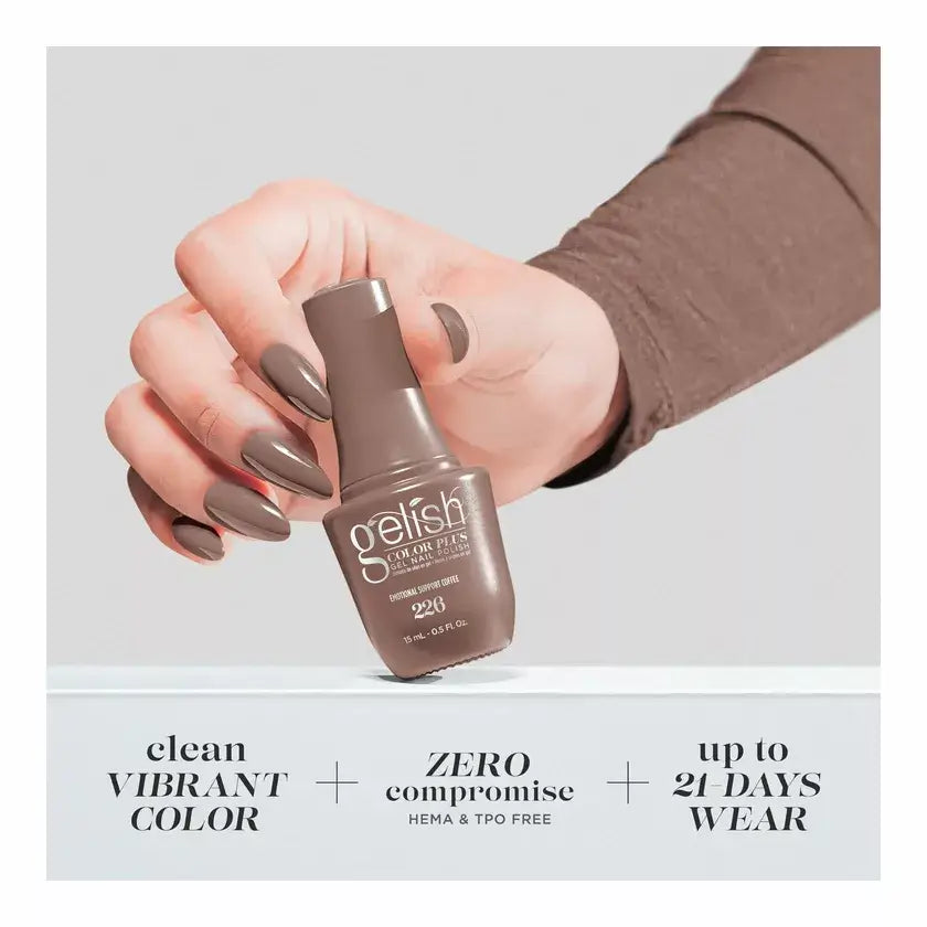 Gelish Color Plus Gelcolor - 226 Emotional Support Coffee 0.5 oz - #1510226 Gelish