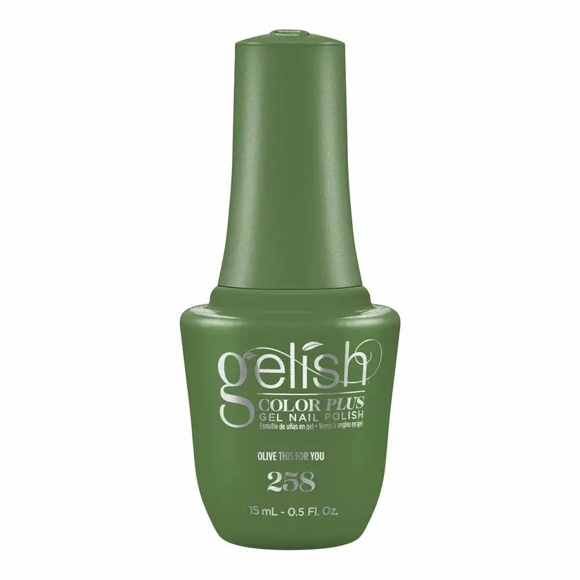 Gelish Color Plus Gelcolor - 258 Olive This For You 0.5 oz - #1510258 Gelish