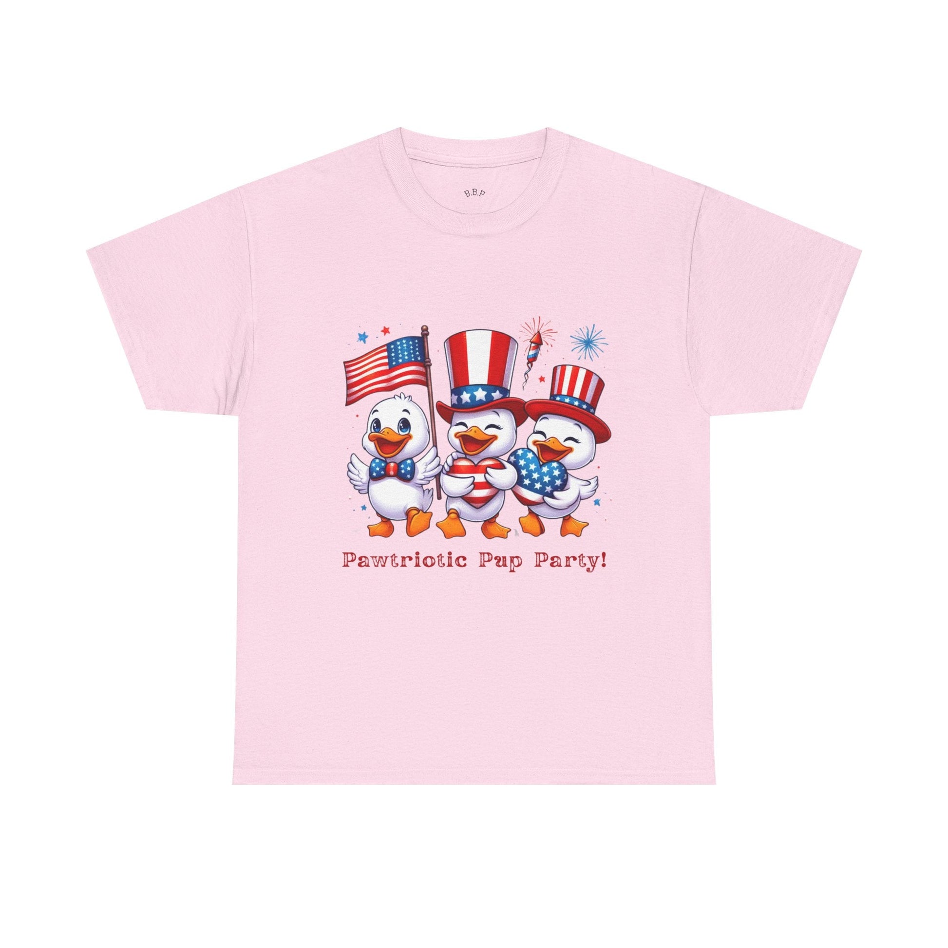 Patriotic Party Tee - Unisex Heavy Cotton Tee for 4th of July, BBQs, Family Gatherings, Unique Gift, Casual Summer Wear Printify