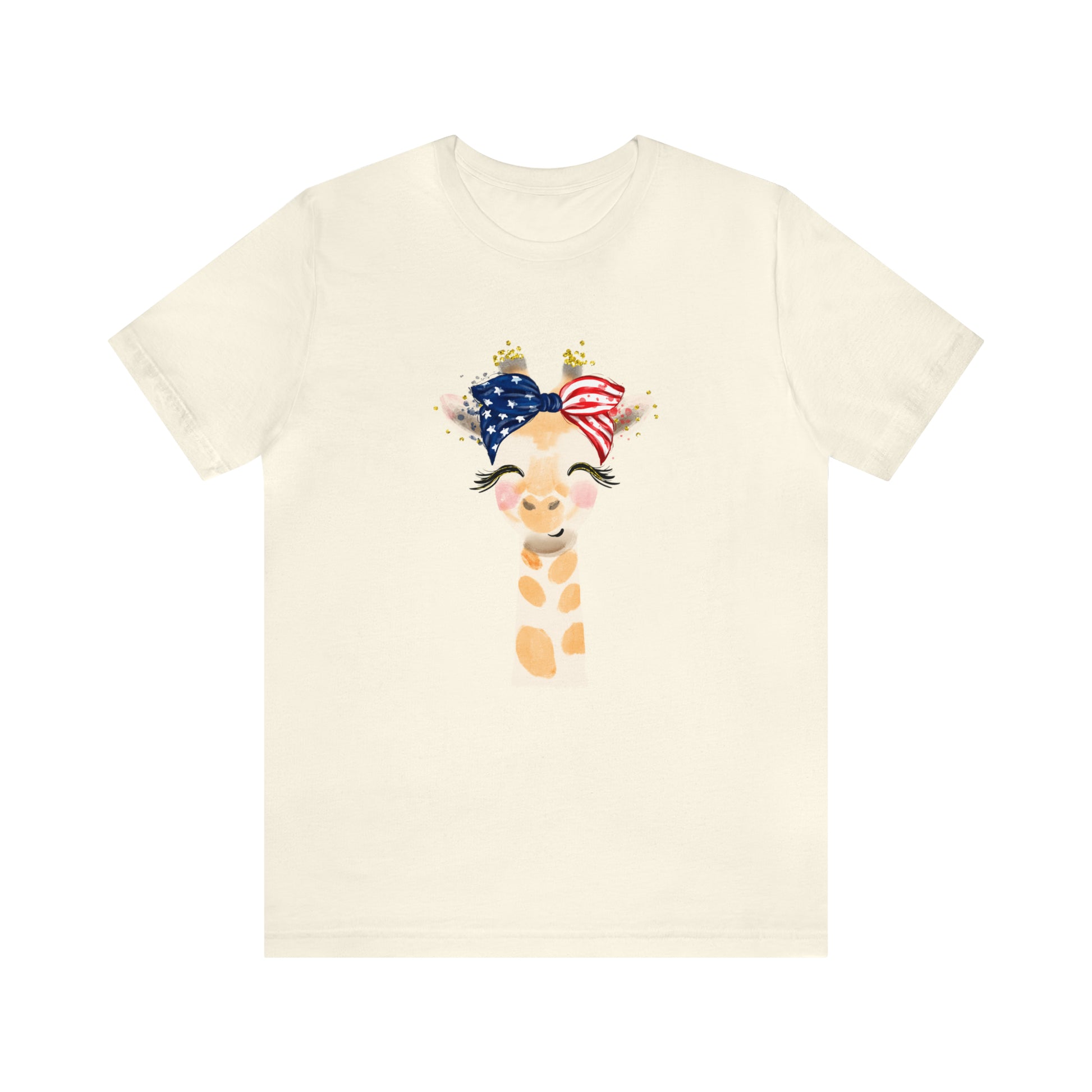 Giraffe shirt, 4th of July women's shirt, Fourth of July Tee, Cute shirt, Women shirt, Printify