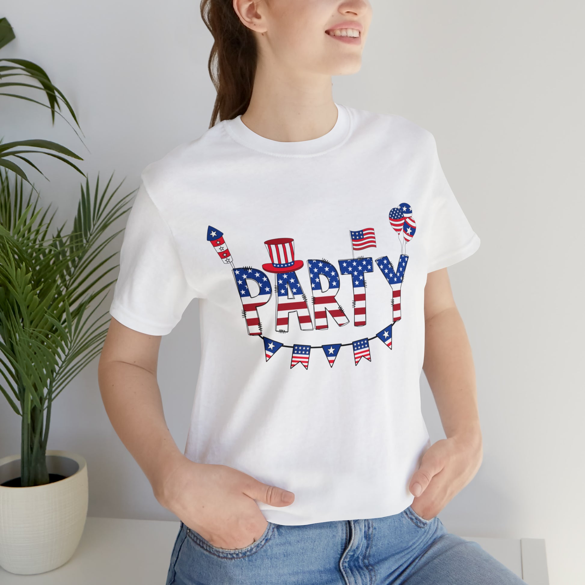 Party July 4 shirt, America T-Shirt, 4th July T-Shirt, Freedom, Stars and Stripes, Flags, Gift shirt, Printify