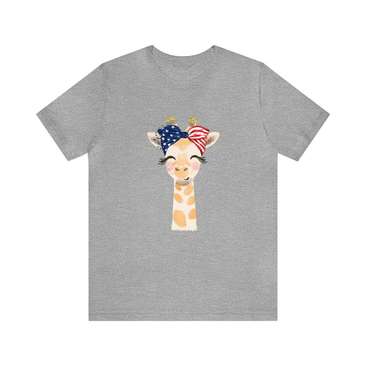 Giraffe shirt, 4th of July women's shirt, Fourth of July Tee, Cute shirt, Women shirt, Printify