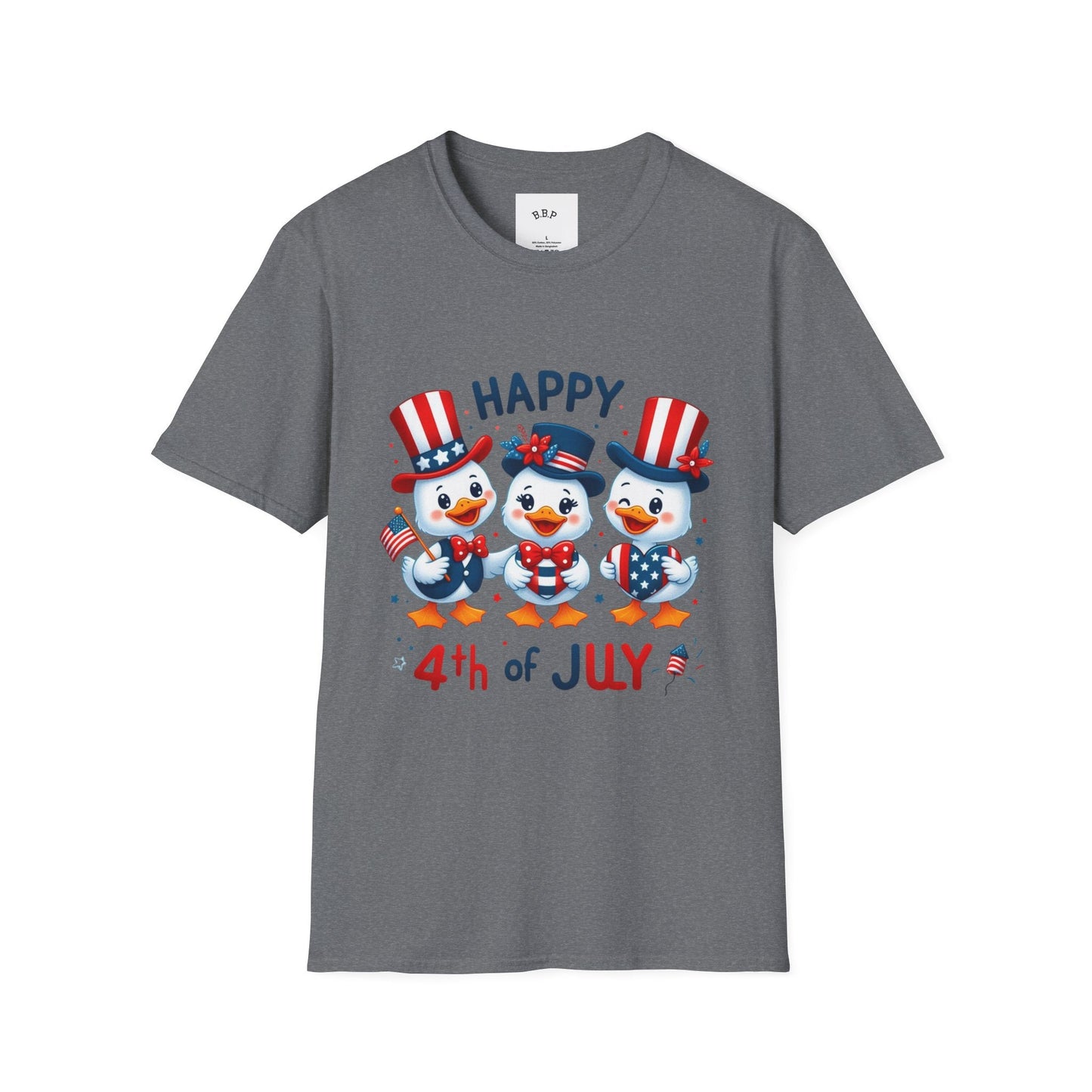 4th of July Duck Trio T-Shirt Printify