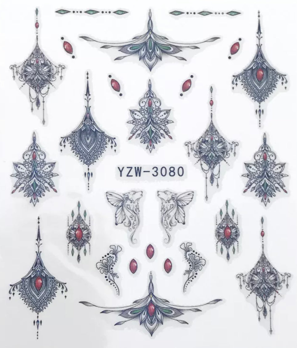 Nail Sticker Hot Charm Printing YZW-3080 Premier Nail Supply