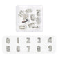 Nail Charm Number 1 to 9 Gold and Silver Premier Nail Supply