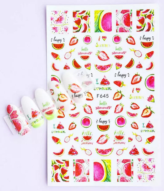 Nail Sticker Colorful Luxury 3D jewels Design -DP413 Premier Nail Supply